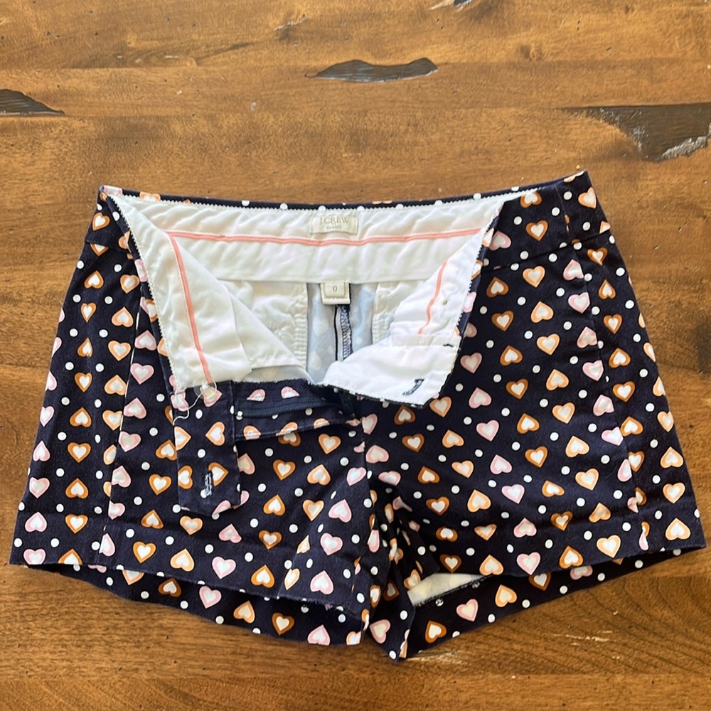 J Crew Heart Shorts